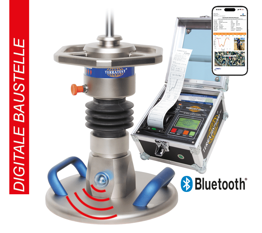 Leichtes Fallgewichtsgerät (<u>Bluetooth</u>)<br>TERRATEST 8000 WIRELESS