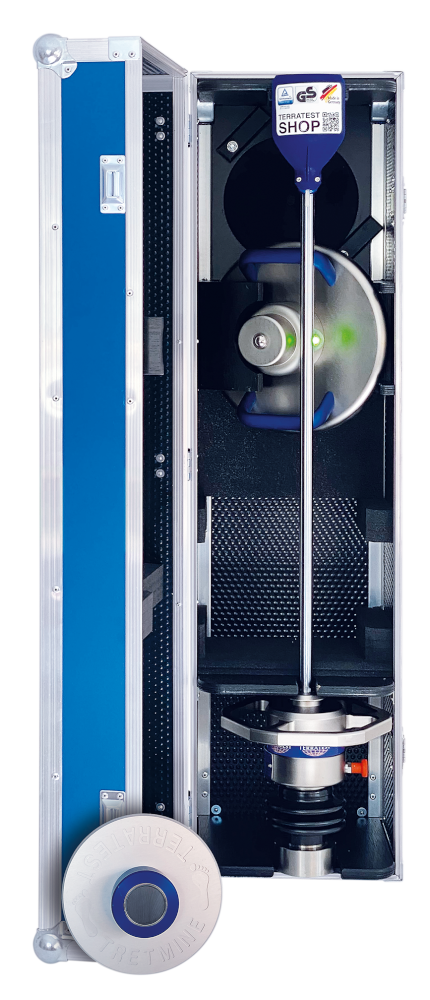 <b>Rundum-Sorglos-Paket</b><br>TERRATEST 8000 WIRELESS (<u>Bluetooth</u>)<br><b><u>OHNE</u></b> externen Messcomputer ROBUSTA