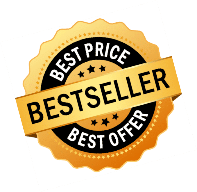 Bestseller Button - Bester Preis, bestes Angebot 15 Grad nach links geneigt
